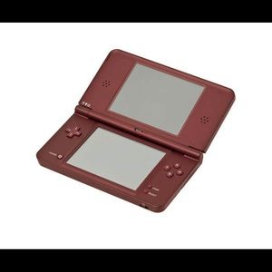 Nintendo DSI XL Burgundy Handheld System with Charger